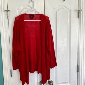 Liz Claiborne 4x red lightweight cardigan